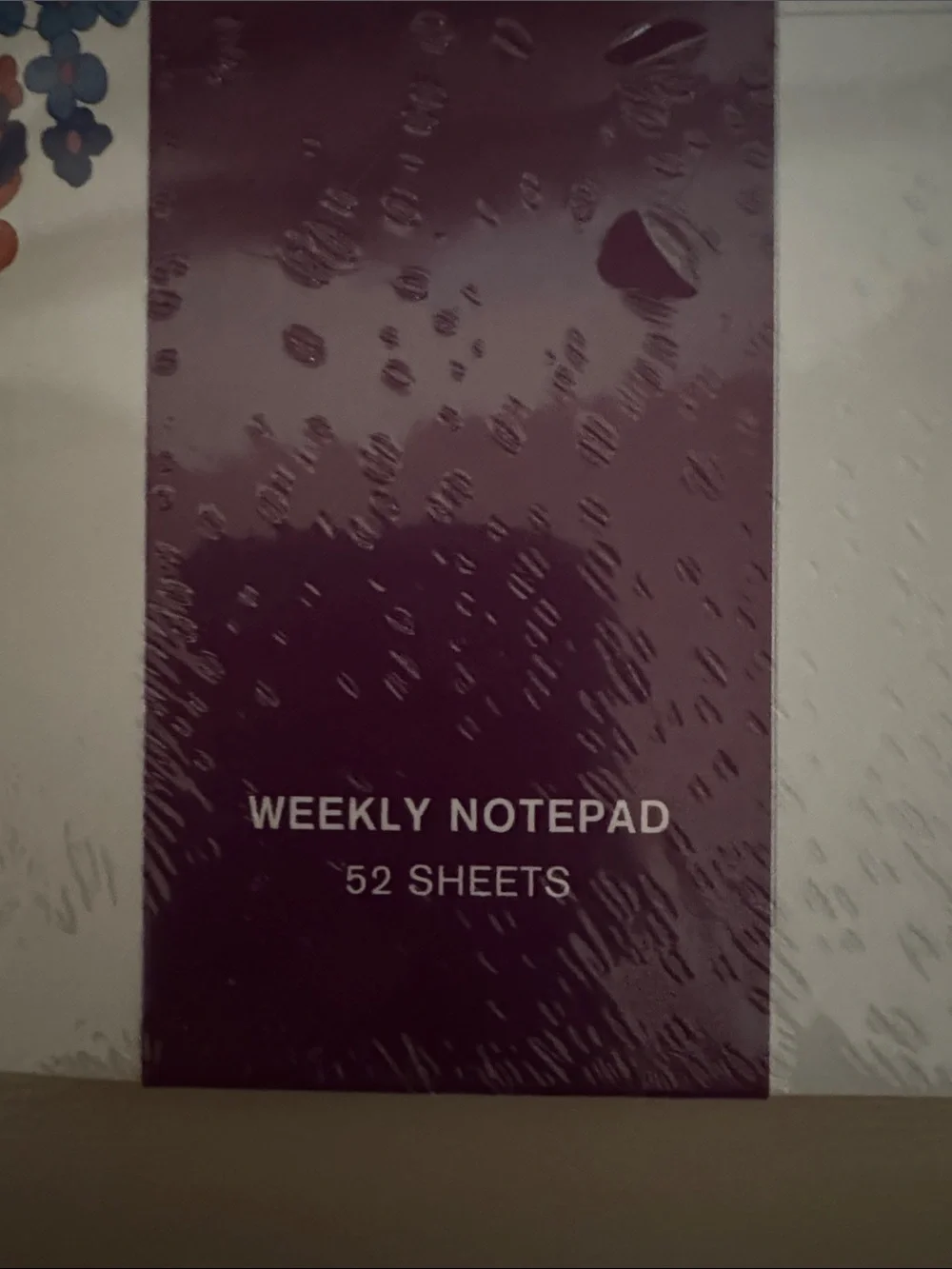 Liberty Floral Weekly Planner Pad - Purple Spine with Multicolor Flowers